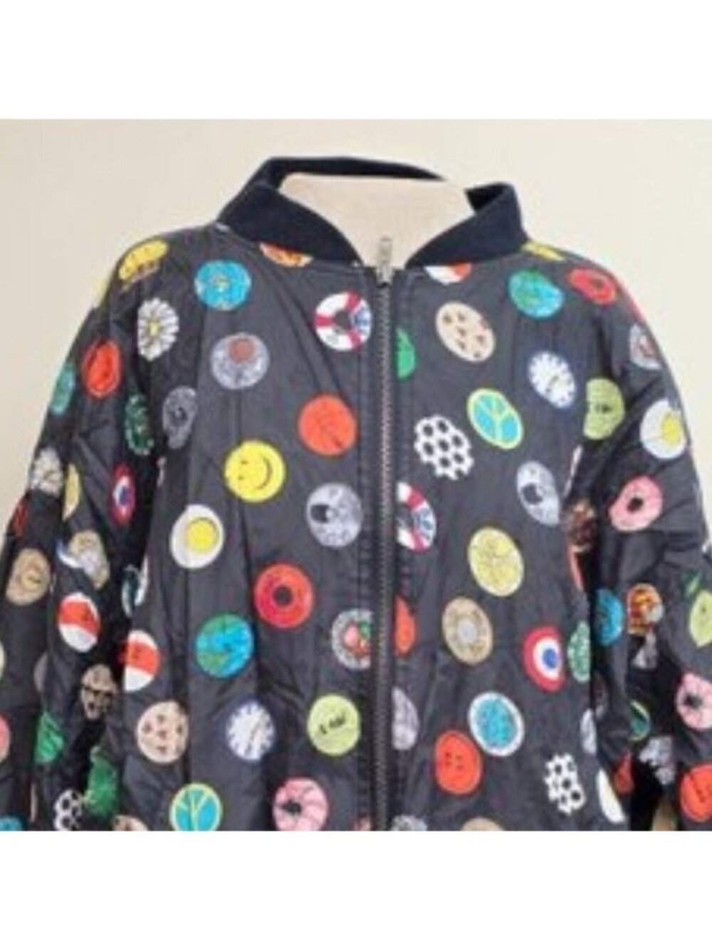 Vintage 1990 Nicole Miller Collectors Bomber Jacket Size L - Picture 4 of 16